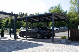 Wiata samochodowa z aluminium SOLAR ENERGO 6x4m z fotowoltaiką 4,56 kW + akumulator 6,2 kW