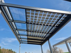 Pergola aluminiowa SOLAR ENERGO z fotowoltaiką i podłączeniem do sieci, produkcja własna