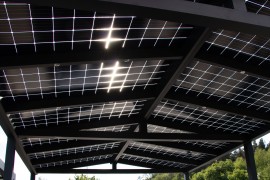 Wiata samochodowa z aluminium SOLAR ENERGO 6x4m z fotowoltaiką 4,56 kW + akumulator 6,2 kW