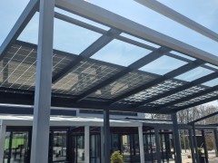 Pergola aluminiowa SOLAR ENERGO z fotowoltaiką i bez podłączenia do sieci, produkcja własna