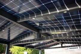 Wiata samochodowa z aluminium SOLAR ENERGO 6x4m z fotowoltaiką 4,56 kW + akumulator 6,2 kW