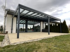 Aluminiowa pergola POLLUX ze szkłem