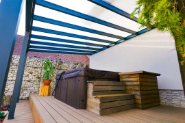 Aluminiowa pergola POLLUX ze szkłem