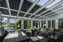 Aluminiowa pergola SOLAR ENERGO 6x4m z fotowoltaiką 4,56 kW + akumulator 6,2 kW i podłączeniem do si