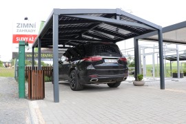 Wiata samochodowa z aluminium SOLAR ENERGO 6x4m z fotowoltaiką 4,56 kW + akumulator 6,2 kW