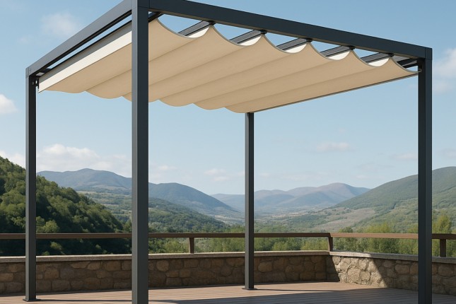 Aluminiowa pergola POLLUX ze szkłem