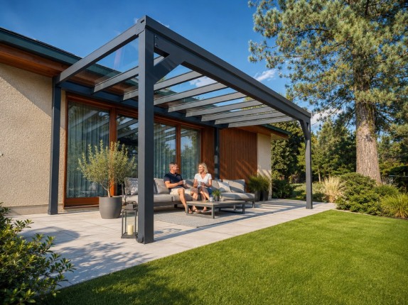 Aluminiowa pergola POLLUX ze szkłem